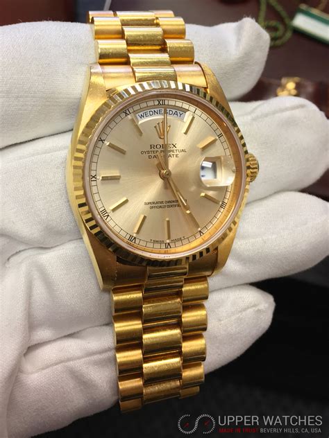 rolex day date president gold price|Rolex presidential day date 36mm.